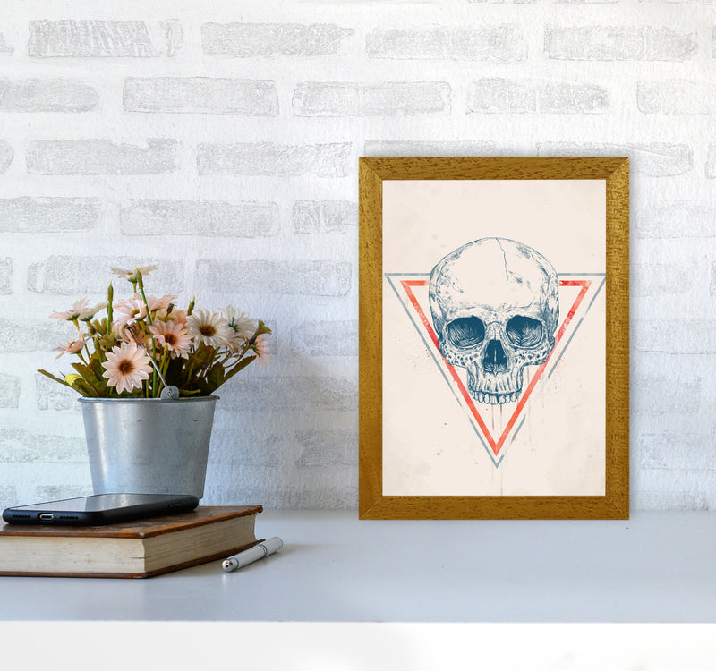 Skull In Triangles Art Print by Balaz Solti A4 Print Only