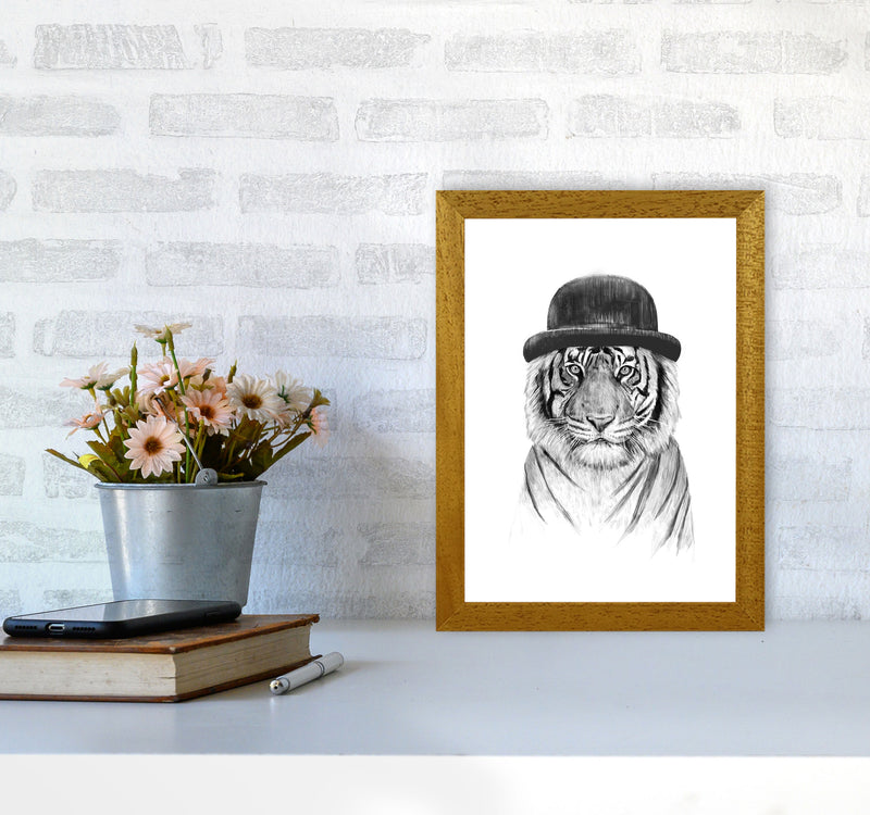 Welcome To The Jungle Tiger Animal Art Print by Balaz Solti A4 Print Only