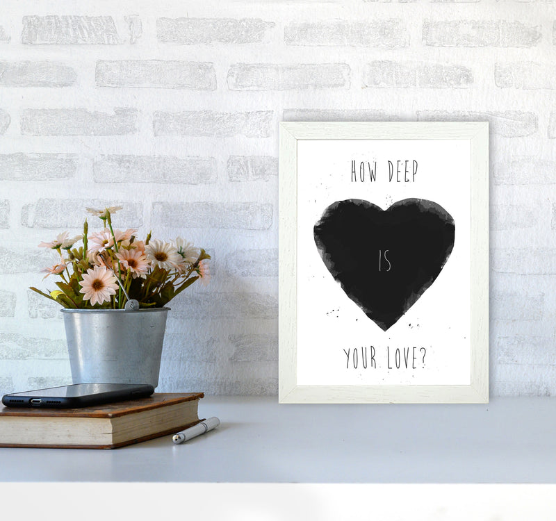 How Deep Is Your Love? Art Print by Balaz Solti A4 Oak Frame