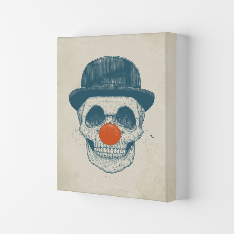 Dead Clown Skull Gothic Art Print by Balaz Solti Canvas