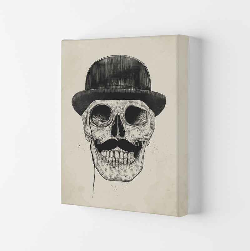 Gentlemen Never Die Skull Art Print by Balaz Solti Canvas