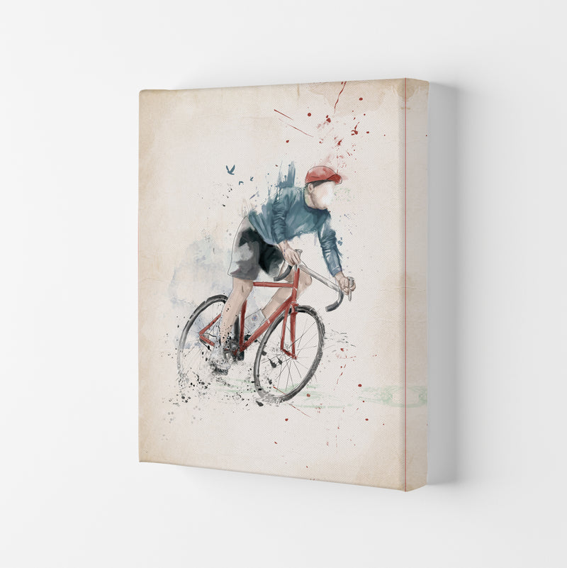 I Want To Ride My Bicycle Art Print by Balaz Solti Canvas