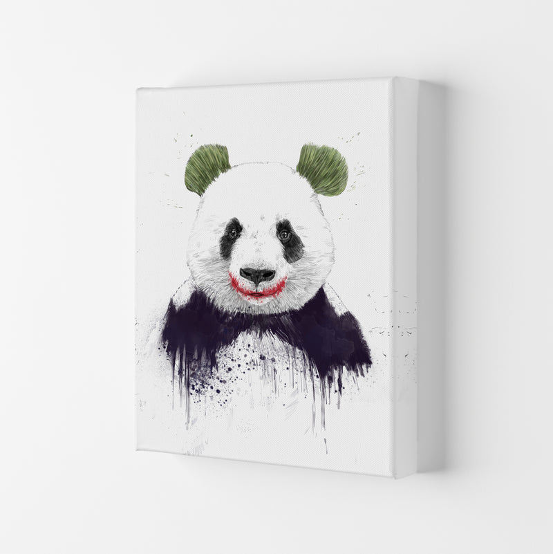 Jokerface Panda Animal Art Print by Balaz Solti Canvas