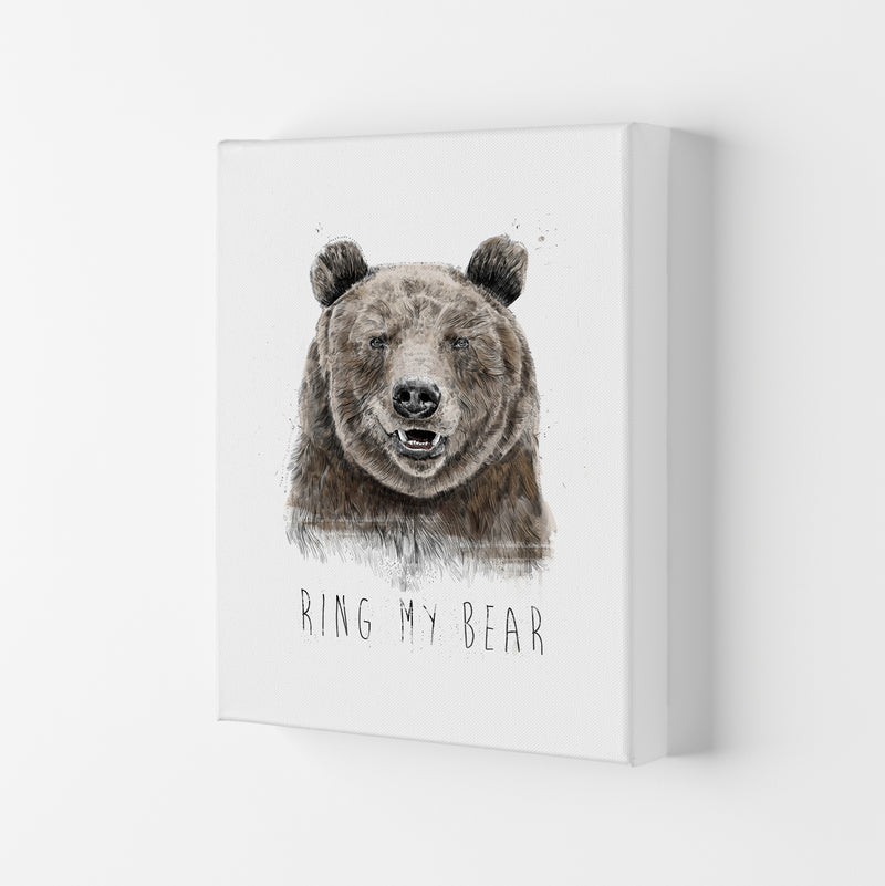 Ring My Bear Animal Art Print by Balaz Solti Canvas