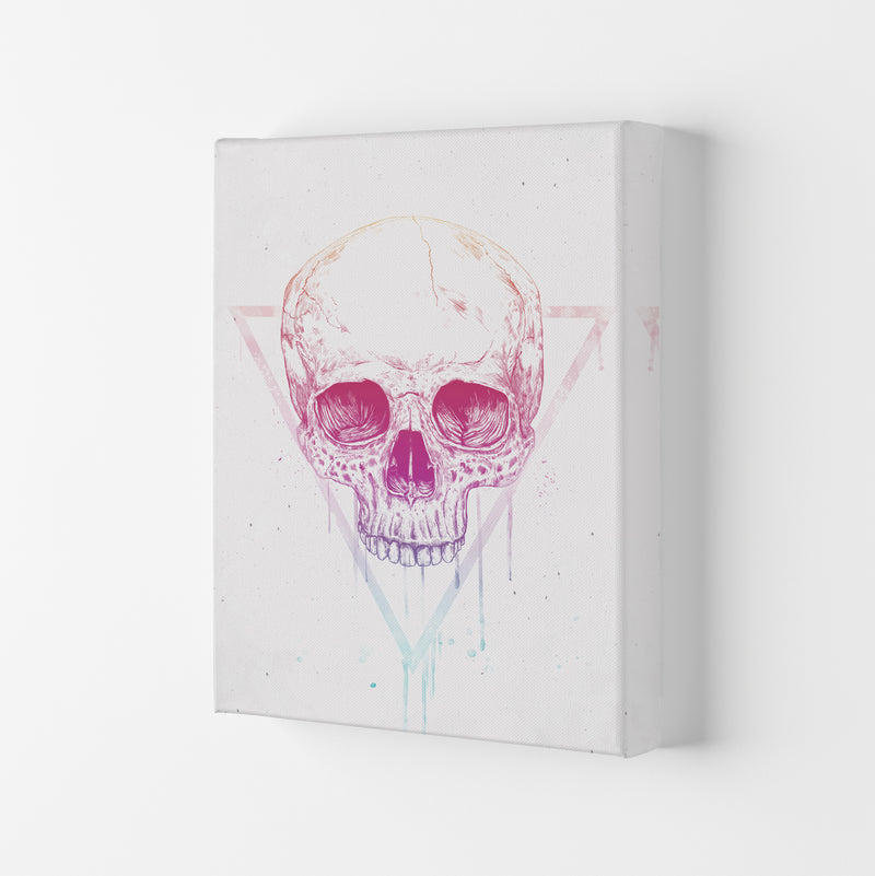 Skull In Triangle Art Print by Balaz Solti Canvas
