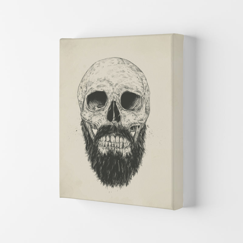 The Beards Not Dead Skull Art Print by Balaz Solti Canvas