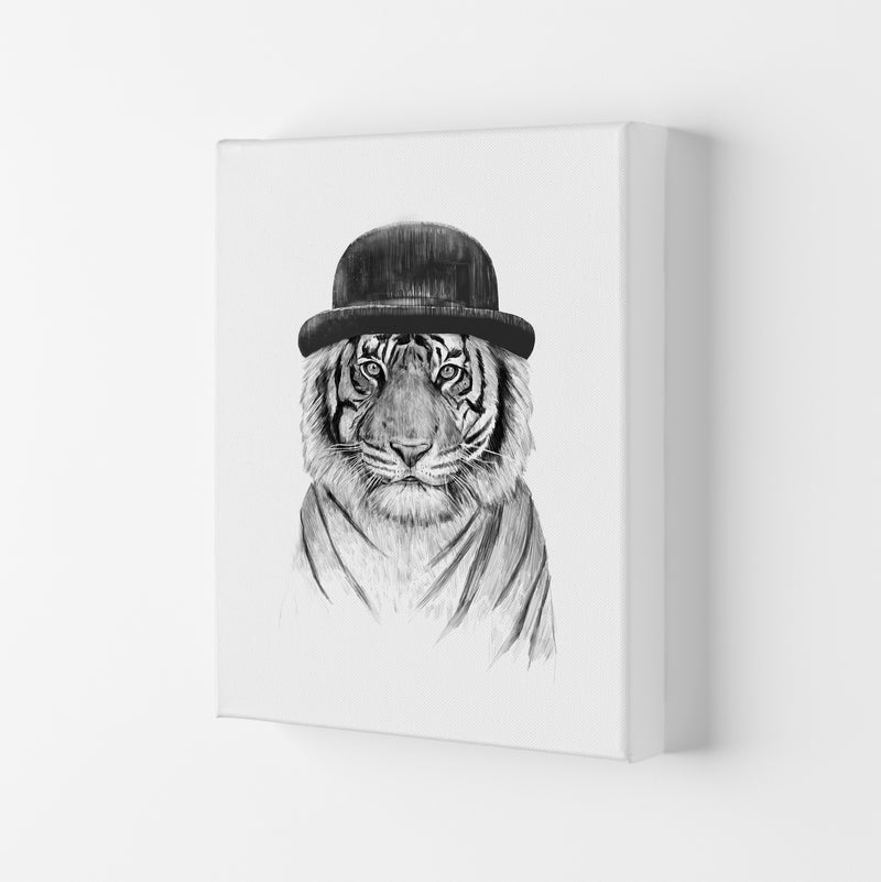 Welcome To The Jungle Tiger Animal Art Print by Balaz Solti Canvas