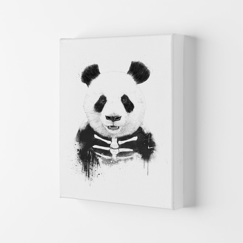 Zombie Panda Animal Art Print by Balaz Solti Canvas