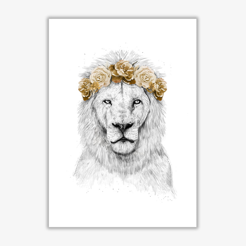Festival Floral Lion II Animal Art Print by Balaz Solti Print Only