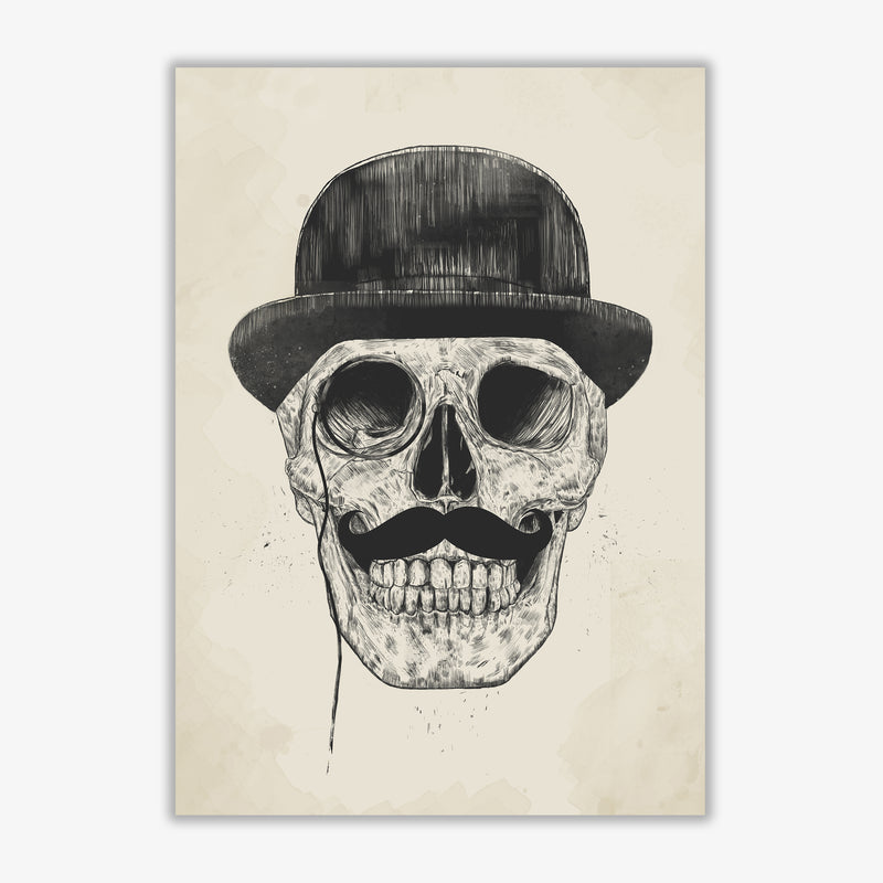 Gentlemen Never Die Skull Art Print by Balaz Solti Print Only