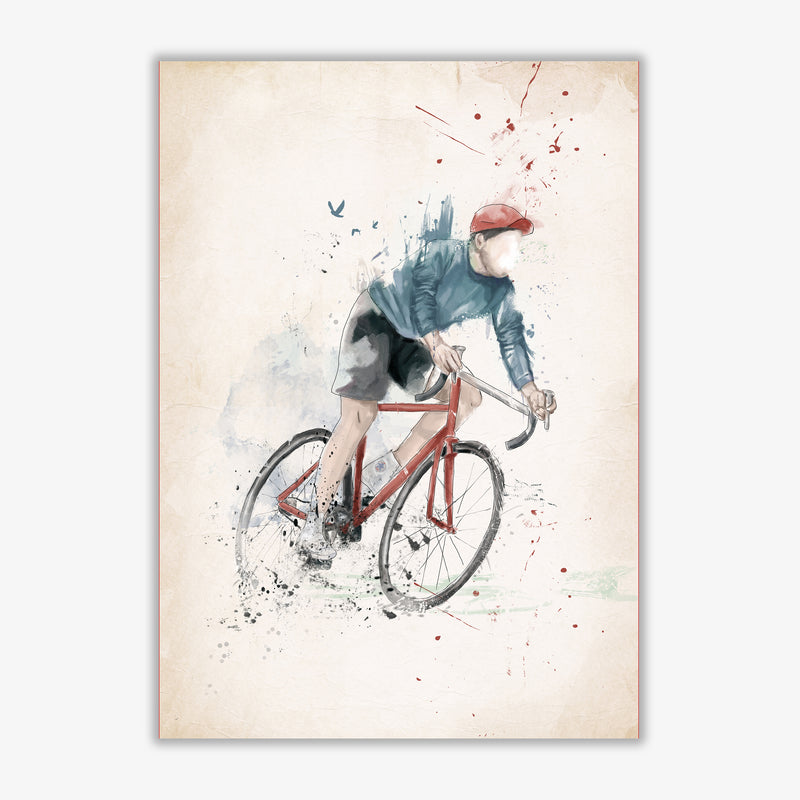 I Want To Ride My Bicycle Art Print by Balaz Solti Print Only