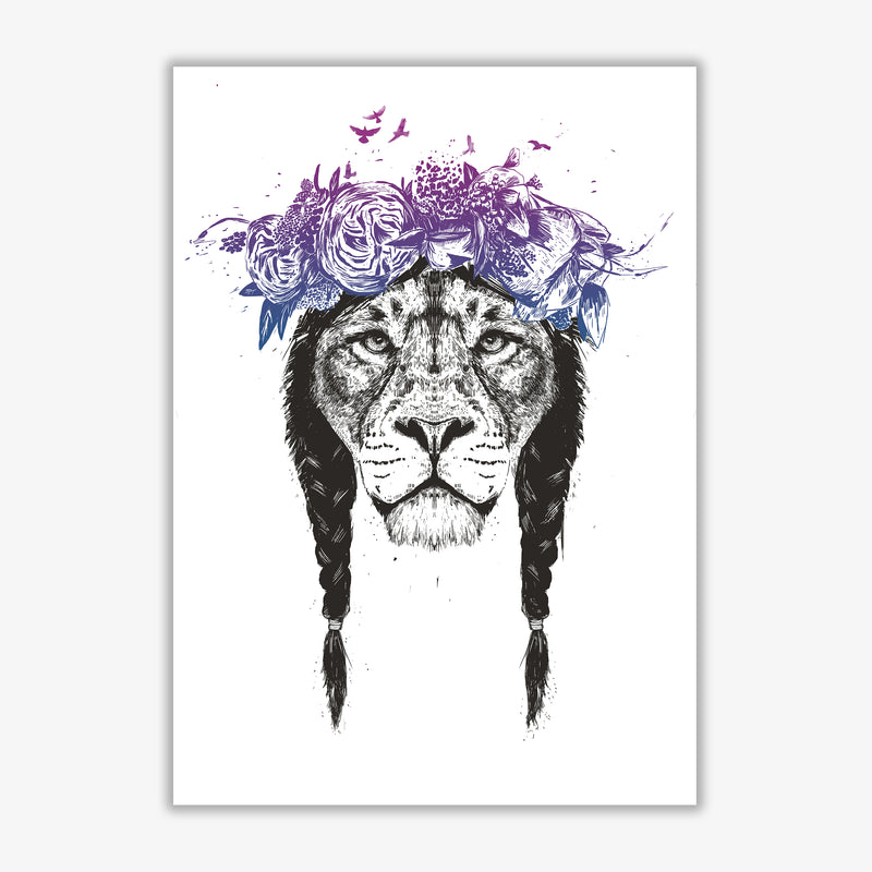 King Of Lions Animal Art Print by Balaz Solti Print Only