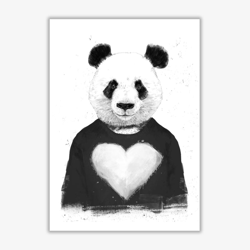 Lovely Panda Animal Art Print by Balaz Solti Print Only