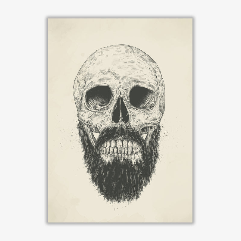 The Beards Not Dead Skull Art Print by Balaz Solti Print Only