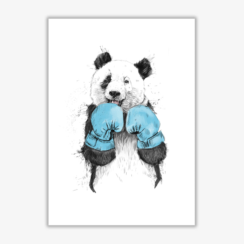 The Winner Boxing Panda Animal Art Print by Balaz Solti Print Only