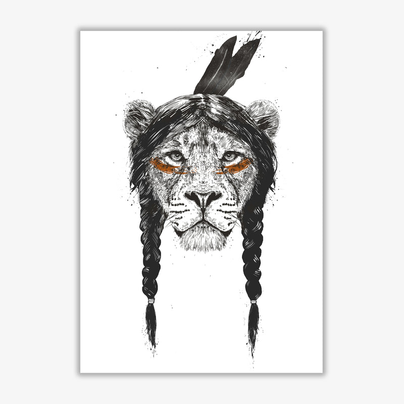 Warrior Lion Animal Art Print by Balaz Solti Print Only