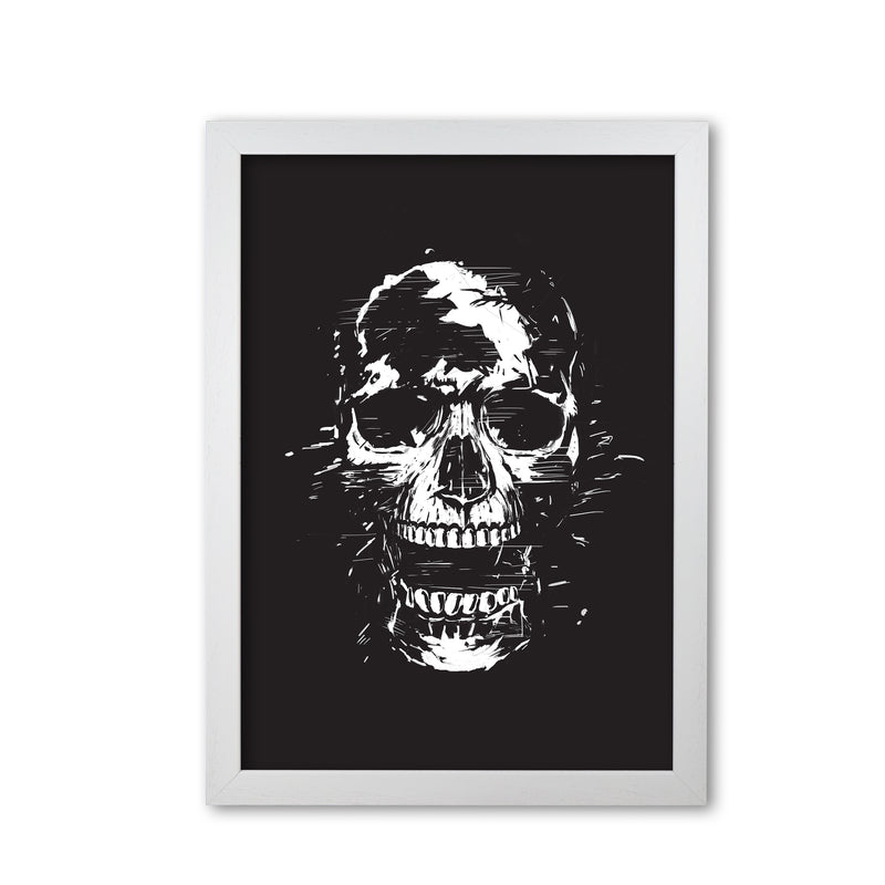 Scream Skull Black by Balaz Solti White Grain