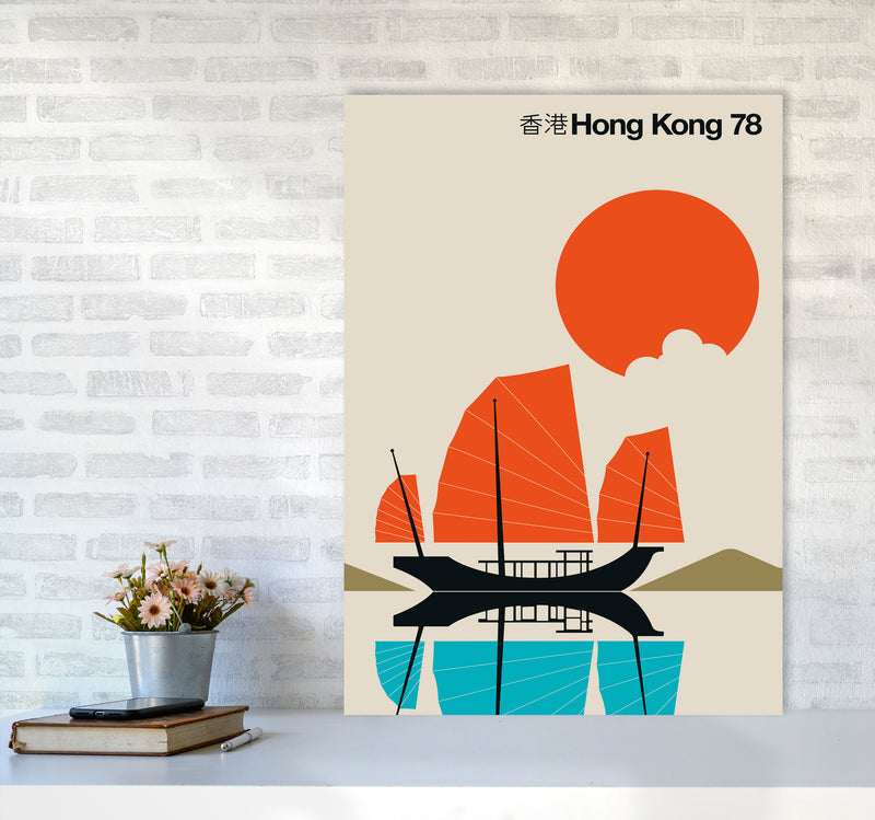 Hong Kong 78 Art Print by Bo Lundberg A1 Black Frame
