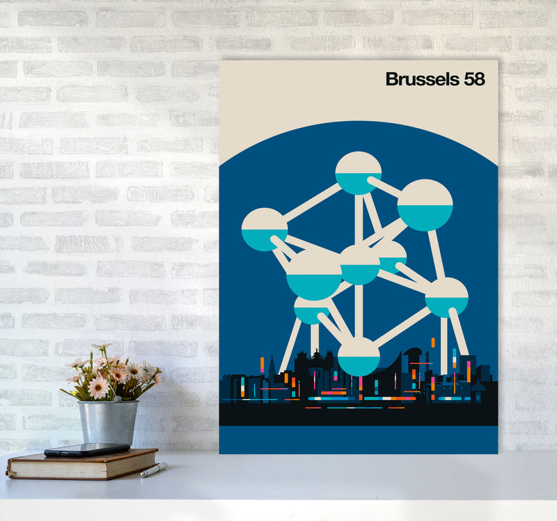 Brussels 58 Art Print by Bo Lundberg A1 Black Frame