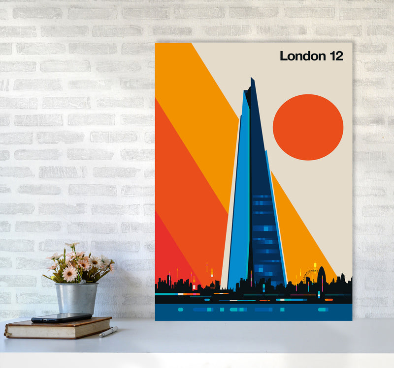 London 12 Art Print by Bo Lundberg A1 Black Frame