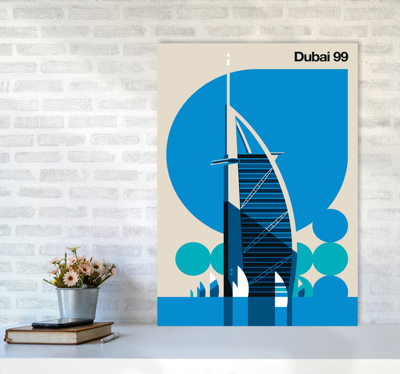Dubai 99 Art Print by Bo Lundberg A1 Black Frame