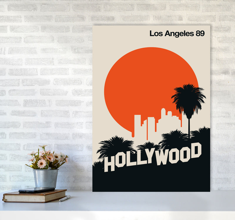 Los Angeles 89 Art Print by Bo Lundberg A1 Black Frame