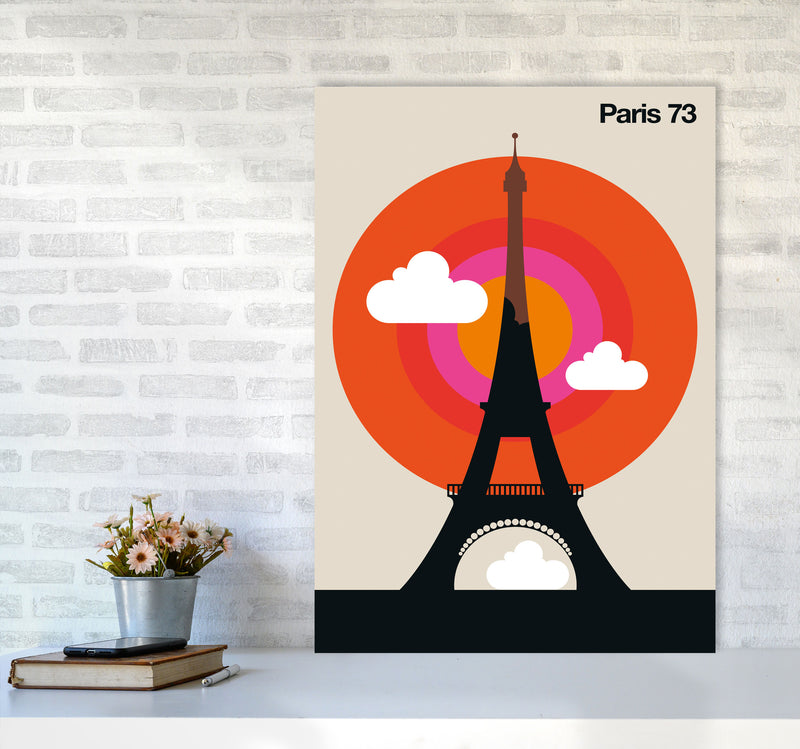 Paris 73 Art Print by Bo Lundberg A1 Black Frame