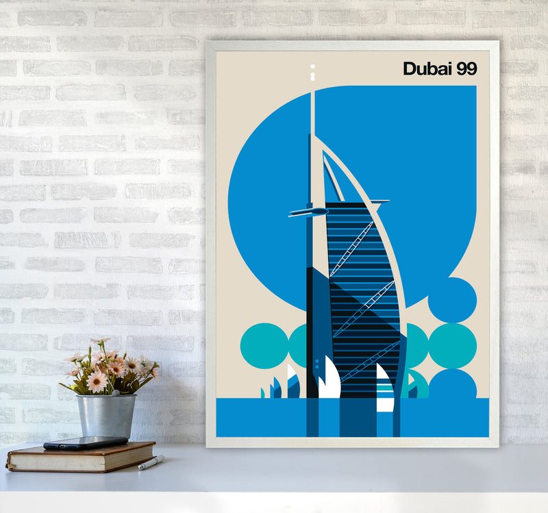 Dubai 99 Art Print by Bo Lundberg A1 Oak Frame
