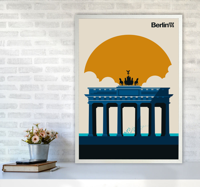 Berlin 89 19 Art Print by Bo Lundberg A1 Oak Frame