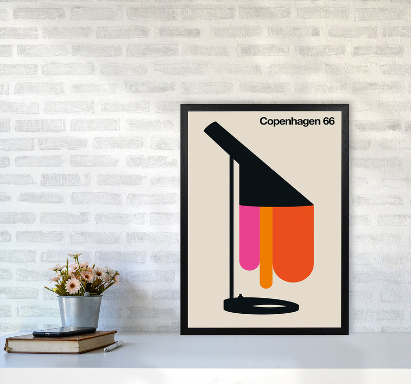 Copenhagen 66 Art Print by Bo Lundberg A2 White Frame