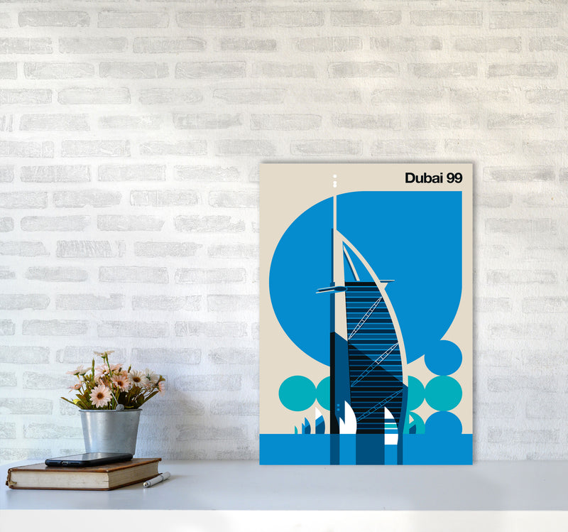 Dubai 99 Art Print by Bo Lundberg A2 Black Frame