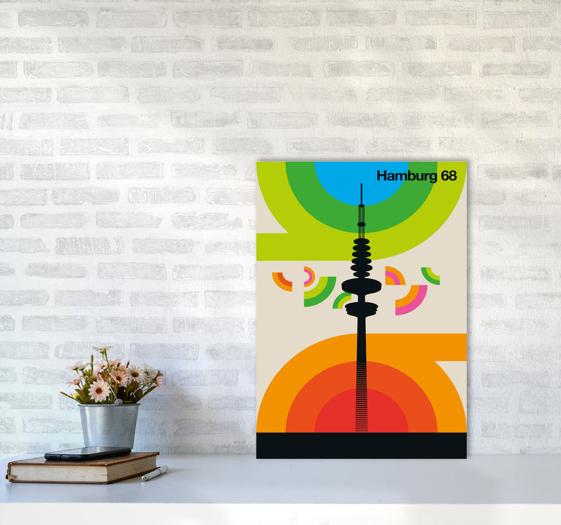 Hamburg 68 Art Print by Bo Lundberg A2 Black Frame