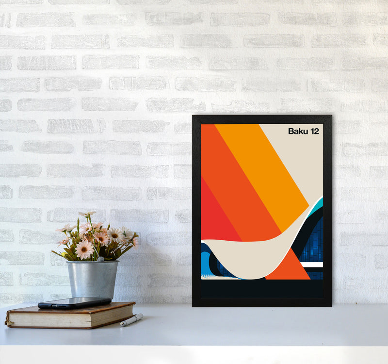 Baku 12 Art Print by Bo Lundberg A3 White Frame