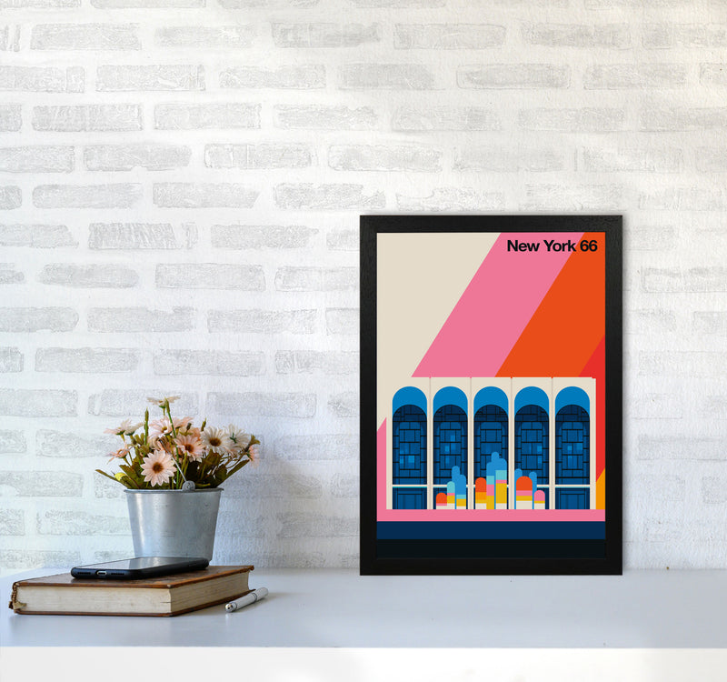 New York 66 Art Print by Bo Lundberg A3 White Frame