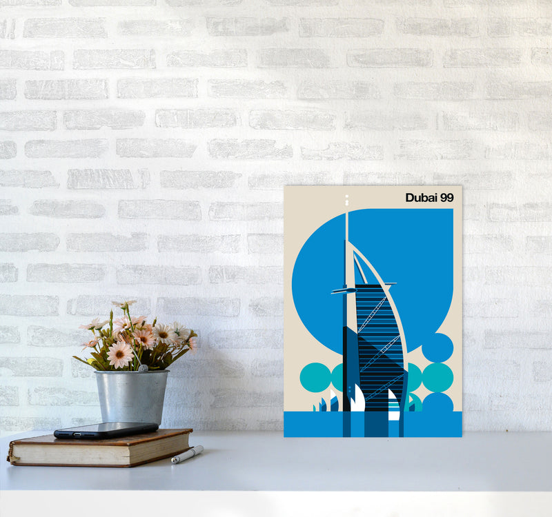 Dubai 99 Art Print by Bo Lundberg A3 Black Frame