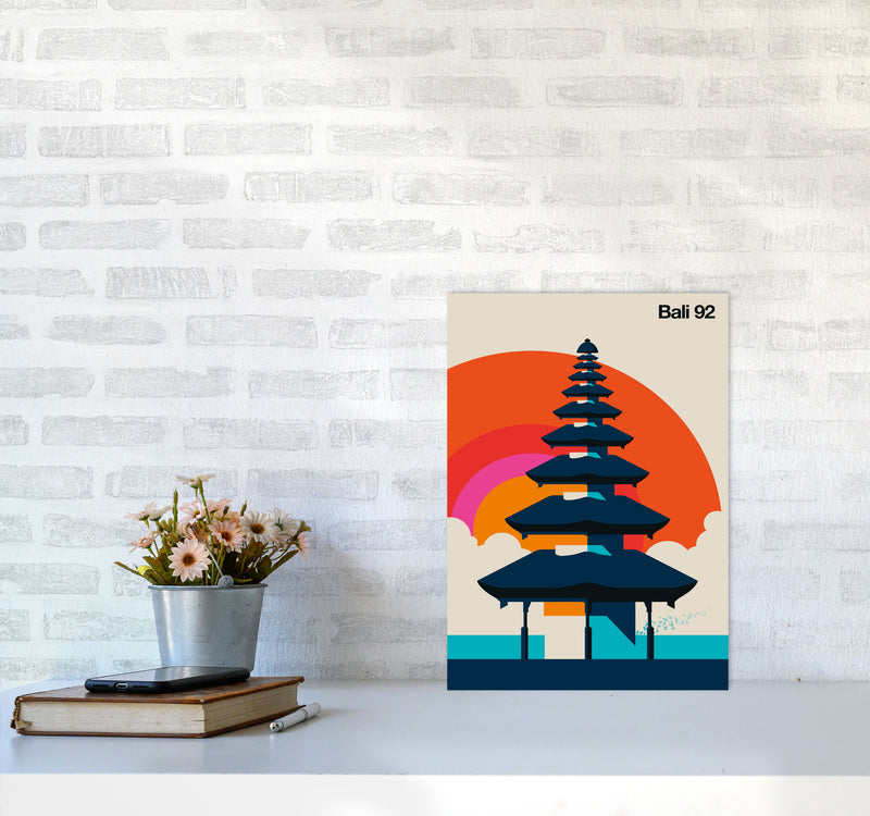 Bali 92 Art Print by Bo Lundberg A3 Black Frame