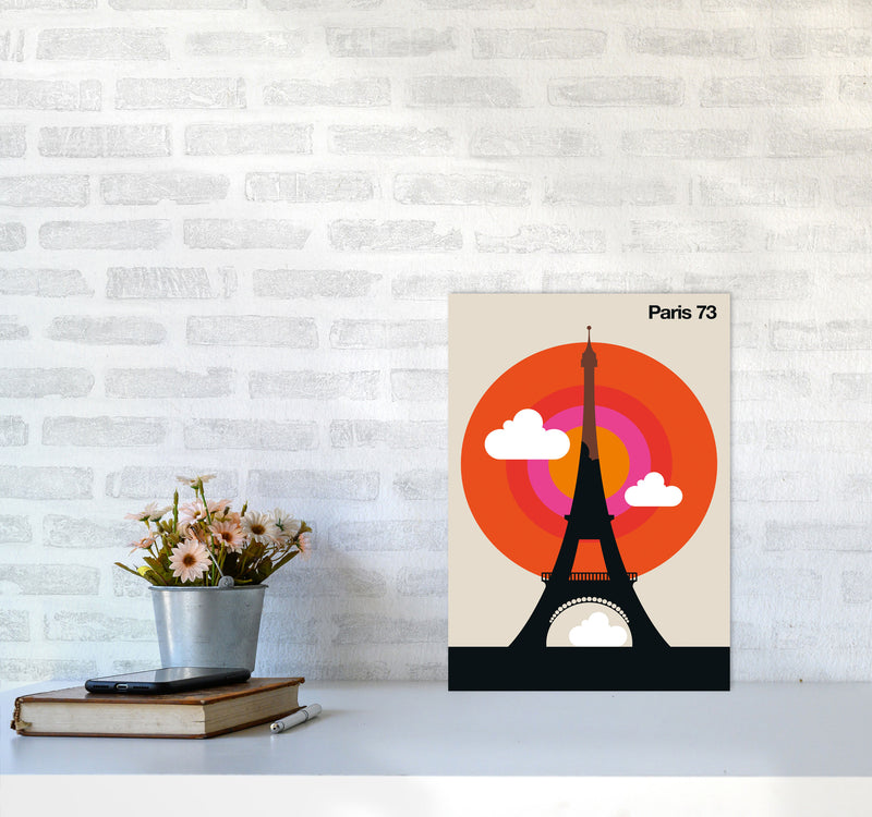 Paris 73 Art Print by Bo Lundberg A3 Black Frame
