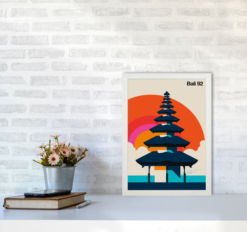 Bali 92 Art Print by Bo Lundberg A3 Oak Frame