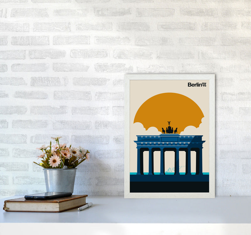 Berlin 89 19 Art Print by Bo Lundberg A3 Oak Frame