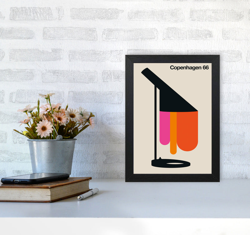 Copenhagen 66 Art Print by Bo Lundberg A4 White Frame