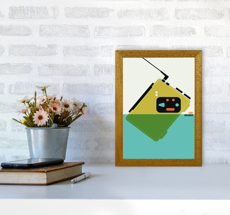 Icons Walkman Art Print by Bo Lundberg A4 Print Only