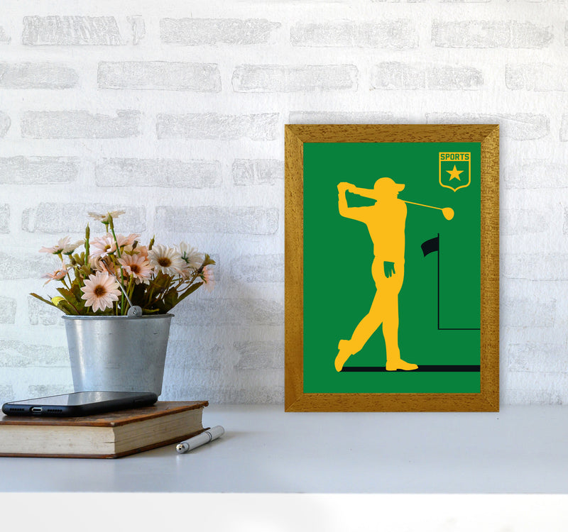 Golf Green Art Print by Bo Lundberg A4 Print Only