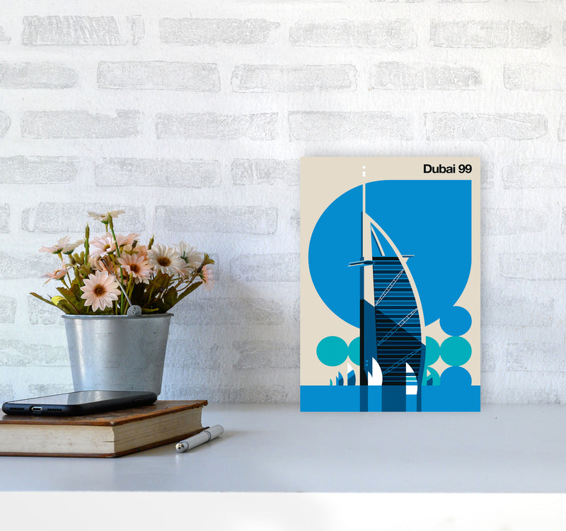 Dubai 99 Art Print by Bo Lundberg A4 Black Frame