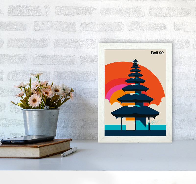 Bali 92 Art Print by Bo Lundberg A4 Oak Frame