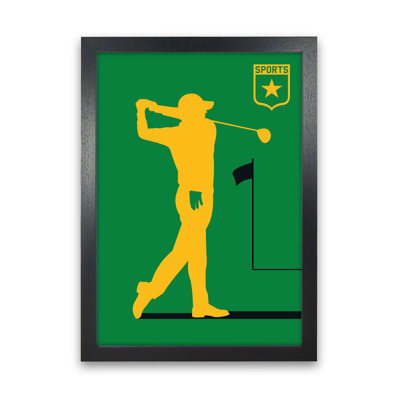 Golf Green Art Print by Bo Lundberg Black Grain