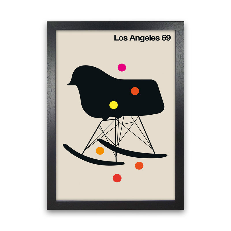 LA 69 Art Print by Bo Lundberg Black Grain
