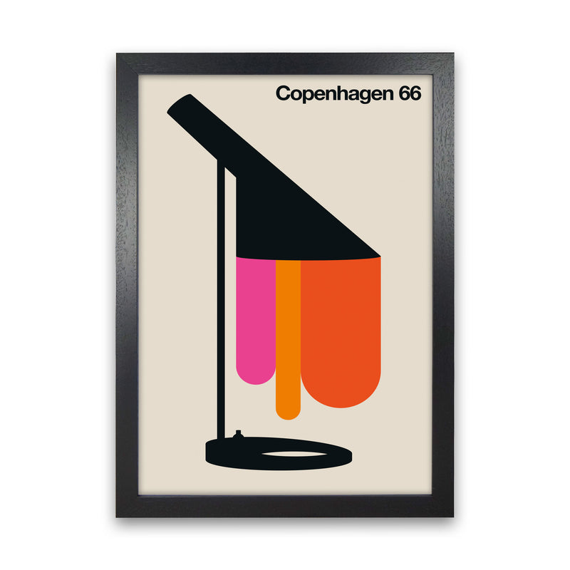 Copenhagen 66 Art Print by Bo Lundberg Black Grain
