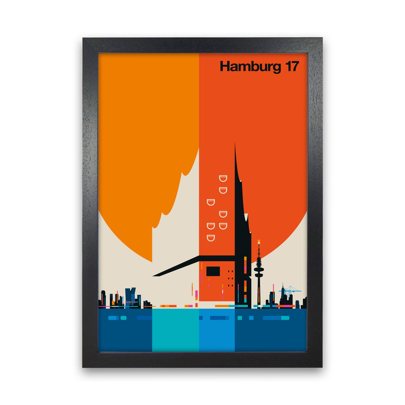 Hamburg 17 Art Print by Bo Lundberg Black Grain