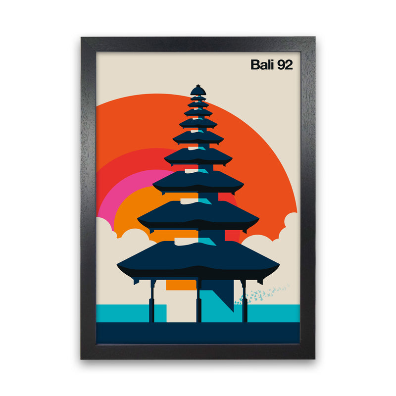 Bali 92 Art Print by Bo Lundberg Black Grain