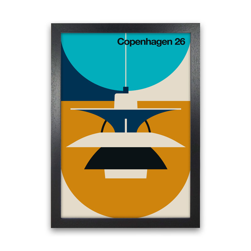 Copenhagen 26 Art Print by Bo Lundberg Black Grain